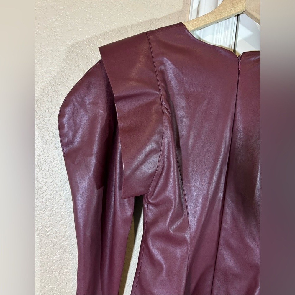 NWOT MVP Faux Leather Dress - Picture 4 of 15